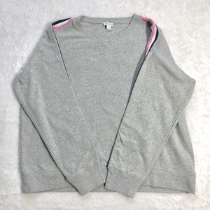 J. Crew Fleece Side Stripe Sweatshirt